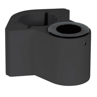 HAT Design Works Pole Clamp with shims, Black